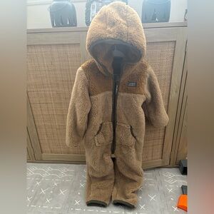 Eddie Bauer Infant Sherpa hooded suit